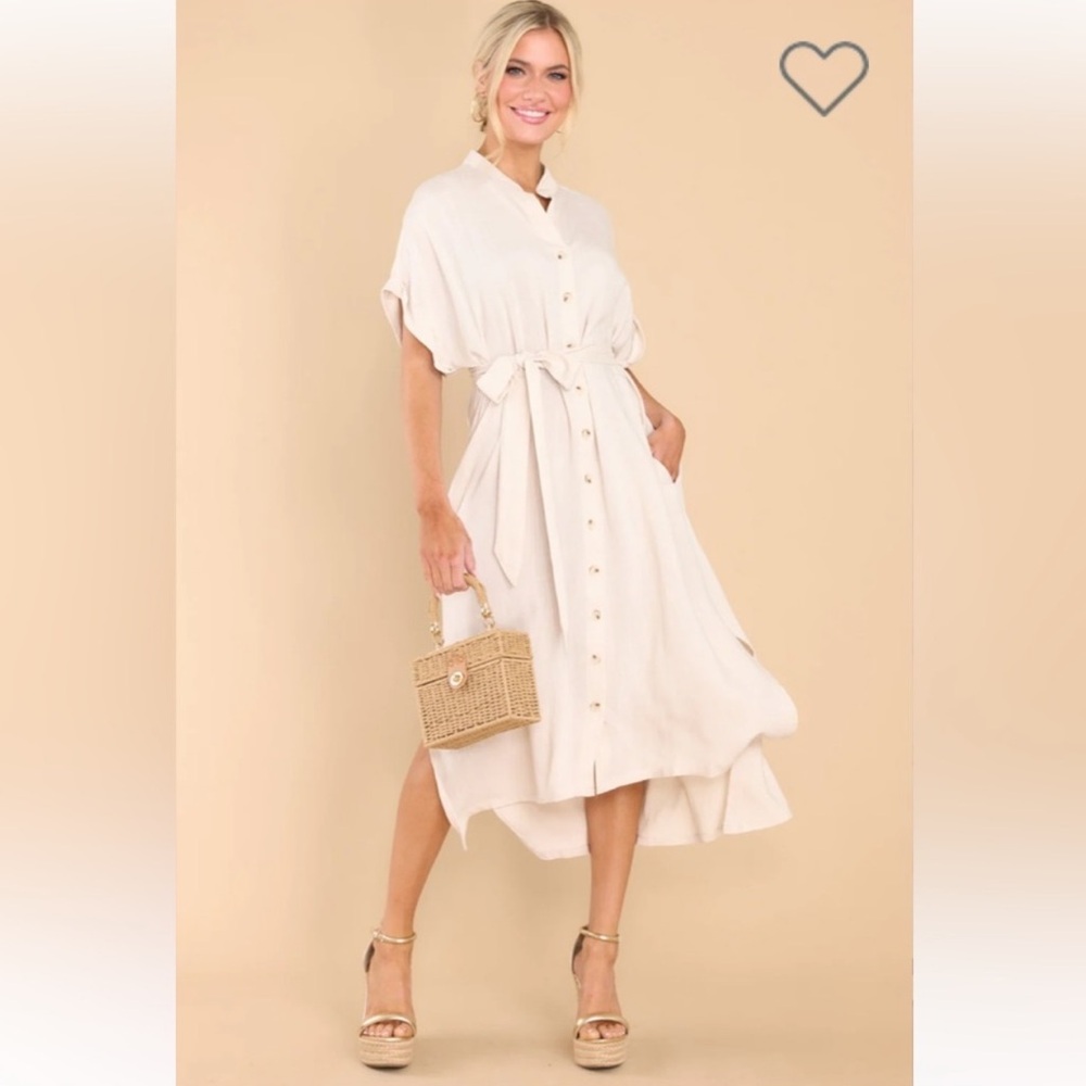 Dress Forum, belted, button down dress